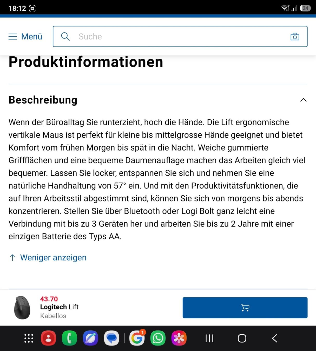 Logitech Maus: Vertikale ergonomische Maus – Neu und originalverpackt aus Wikon von Speedy_li 2