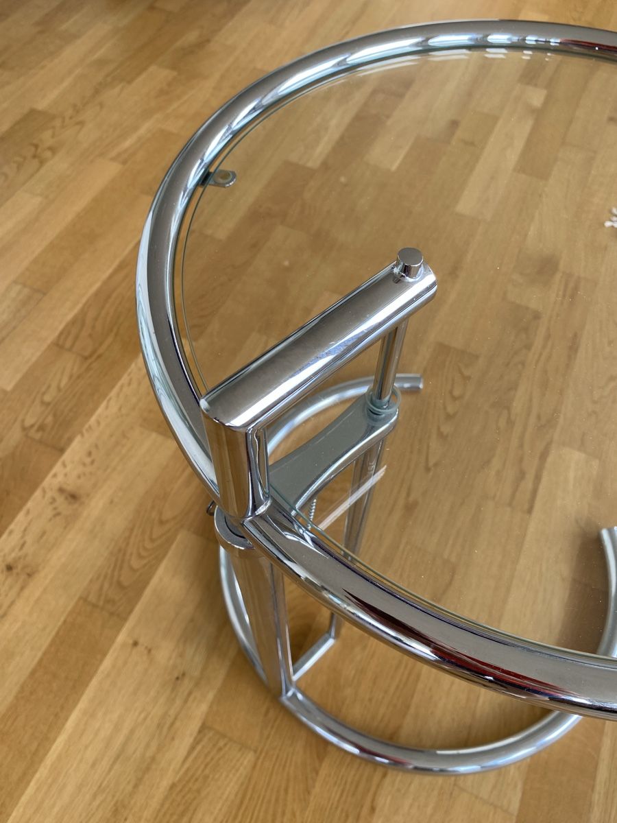 Vitra Tavoli: Eileen Gray Chrome & Glass Side Table - a classic – Usato da Zürich venduto da Chris524 3
