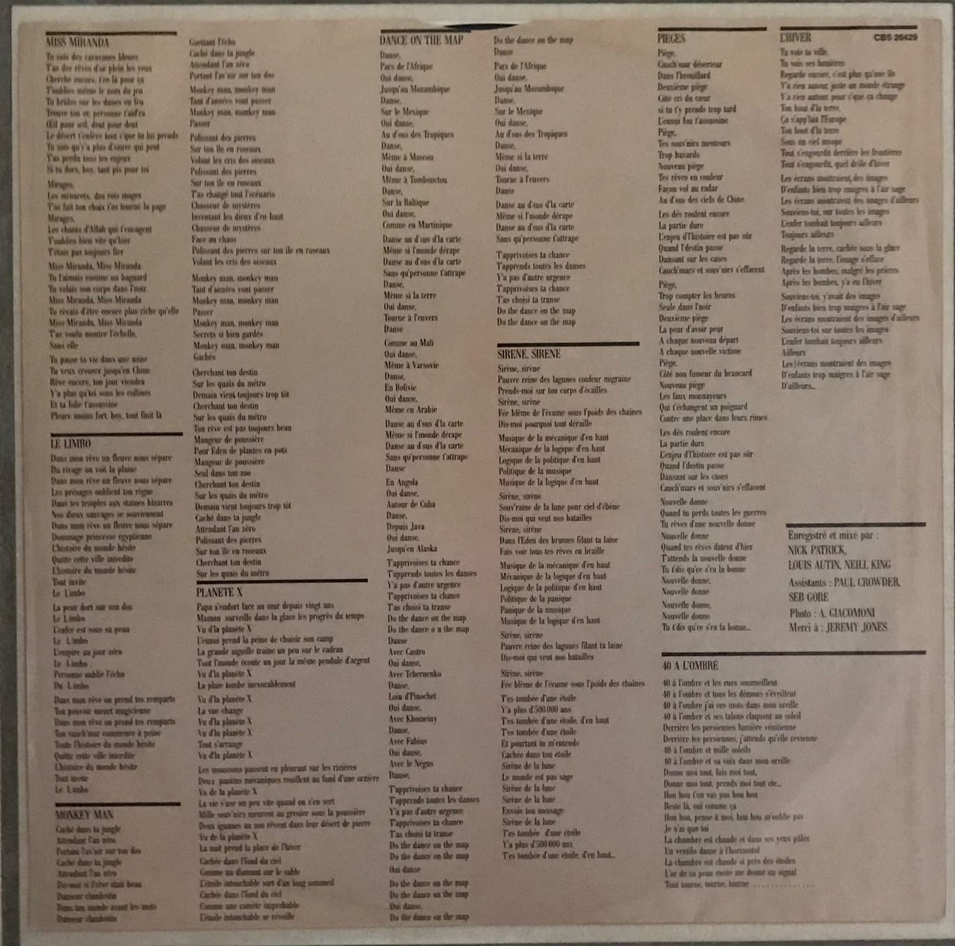 Dischi in vinile: JEAN-PATRICK CAPDEVIELLE - JEAN-PATRICK CAPDEVIELLE - 33 Tou – Usato da Bussigny venduto da vinyl-pas-cher 4