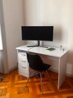 Schreibtisch weiss mit Schubladen 119x55x74cm guter Zustand