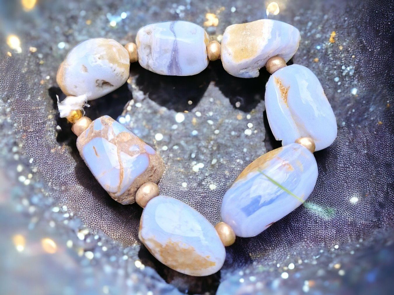 Bracelets: Statementarmband Chalzedon & Bronze – Neuf (Voir description) à Aarau par Schmuckhoehle_MD 3