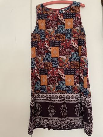 Chicoree Sommerkleid Patchwork Muster Grösse M