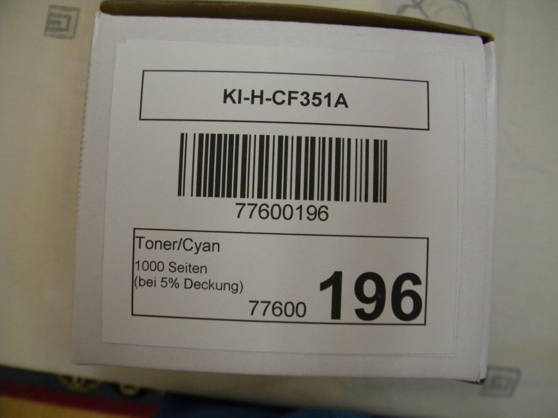 Cartouches & Toner: CF351A  130A – Neuf avec emballage d'origine à Bühler par Wini100 1