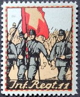 Infanterie Rgt 11, grün, 1.WK, Wi 2.Div 55