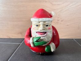Eisensparkasse Gusseisen Samichlaus Spardose Kässeli alt rar