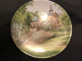 Porzellanteller “Le dimanche au village”