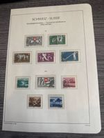 Schweiz Pro Patria Briefmarken Sammlung 1951/52 komplett