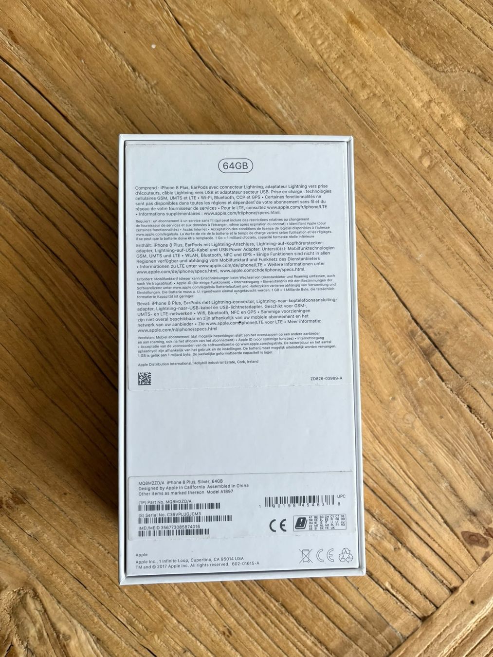 Apple Telefoni cellulari / Smartphones: Apple iPhone 8 Plus Smartphone weiss mit Verpackung – Usato da Bern venduto da Sonrisa89 3