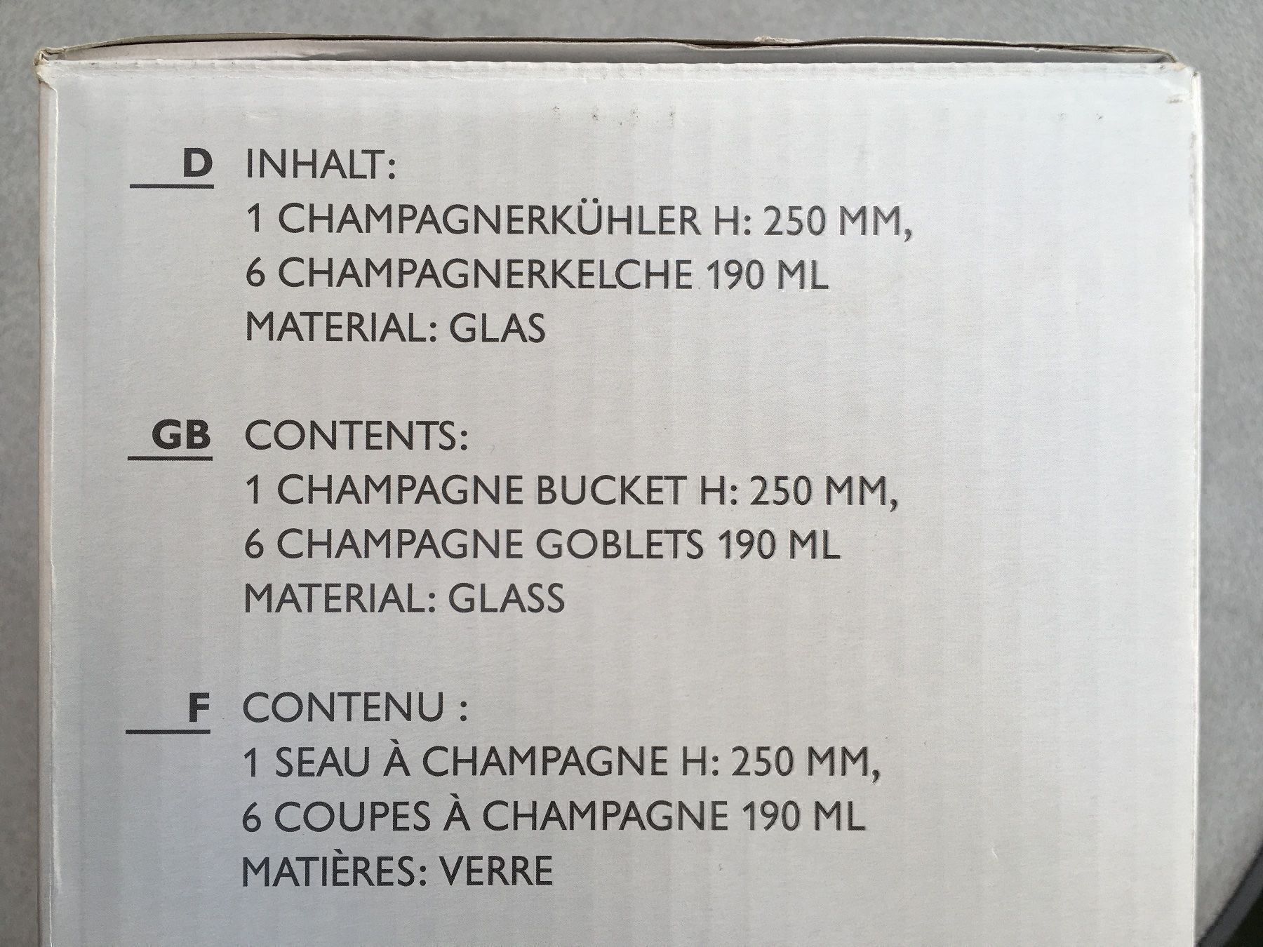 Cucine complete: Champagnerset – Nuovo (secondo la descrizione) da Bauma venduto da Budgerigar 1