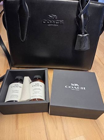 Coach Leder Handtasche schwarz ungetragen mit Kaufbeleg