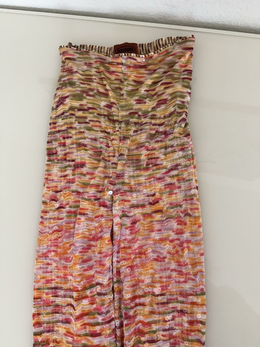Missoni Pantaloni: Missoni Hose mit Pailletten, gemustert – Nuovo (secondo la descrizione) da Zürich venduto da Mona-L 1
