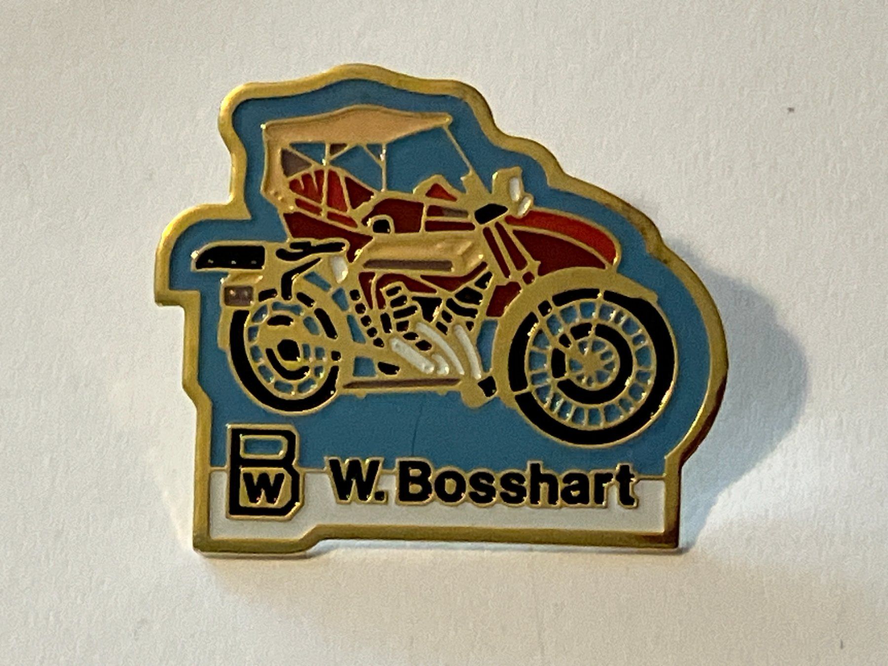 Plaketten & Abzeichen: 1 Pin W. Bosshart Auto  – Gebraucht aus Basel von djwwpp