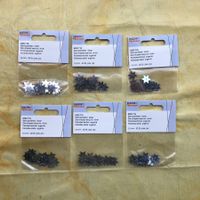 LOT STERNPAILLETTEN SILBER NEU 6X30STK.