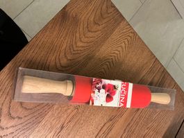 Teigroller aus Holz/ Silikon neuwertig & OVP!