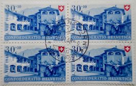 PP Viererblock B41 Vollstempel Romanshorn 21.VI.48