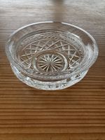 Schale Kristall Glasschale geschliffen Glasartefakt 17 cm
