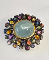 Aquamarin Safir Ring