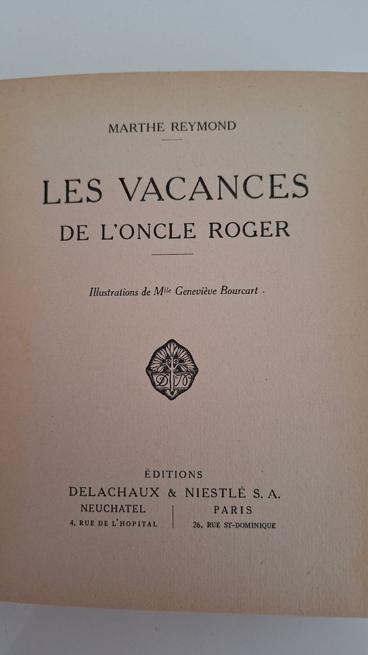 Libri: Les vacances de l'oncle Roger – Usato da Muttenz venduto da Biniruf