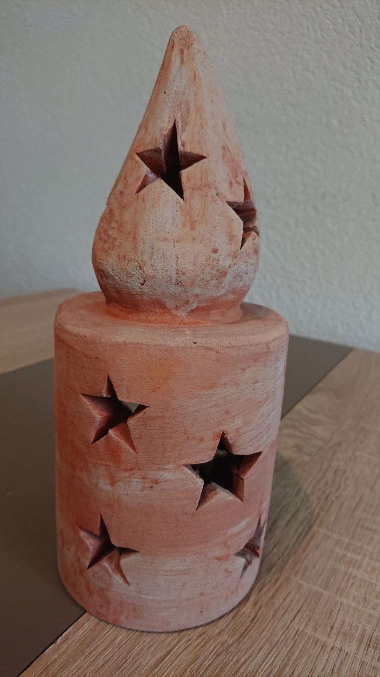 Tutte le decorazioni: Ton Windlicht Kerzenhalter Sterne Deko Advent – Usato da Madiswil venduto da Sandraho 2