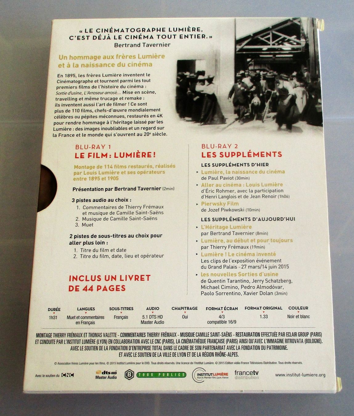 Tous les DVDs: LUMIÈRE - 1895-1905 3-Blu-Ray Box – D'occasion à Wattwil par Muriel10 1