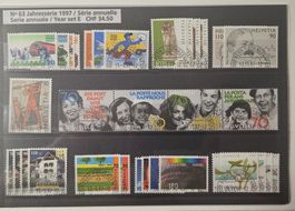 Set Briefmarken gestrempelt Nr. 64 Jahresserie 1997