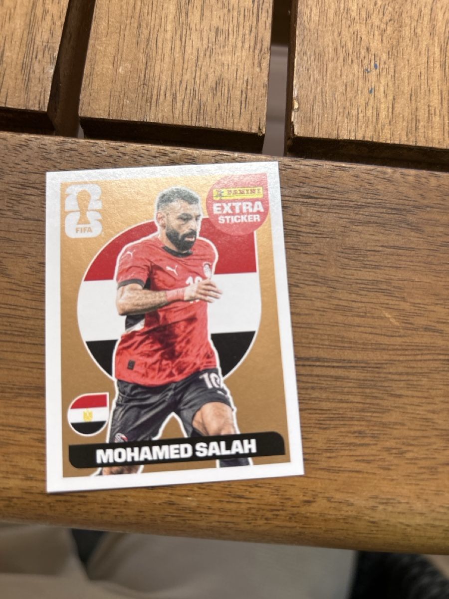 Panini Carte collezionabili: Mohamed Salah bronze Sticker – Nuovo e nell'imballaggio originale da Zürich venduto da nes_bmz9