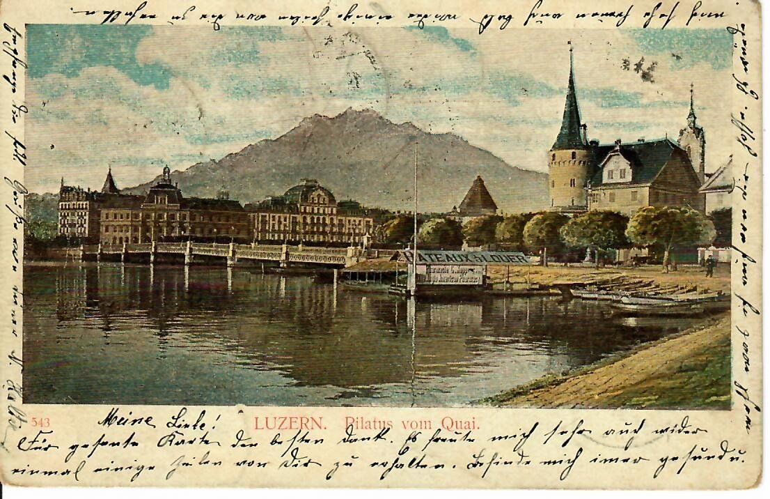Cartes postales: Luzern - Ambulant - Balkenstempel 1901 – D'occasion à Hochdorf par Ziegel-16