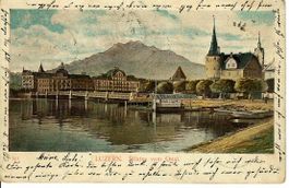 Luzern - Ambulant - Balkenstempel 1901