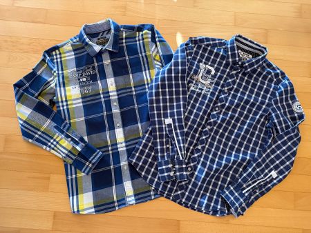 2 Camp David Langarm Herrenhemden Grösse M