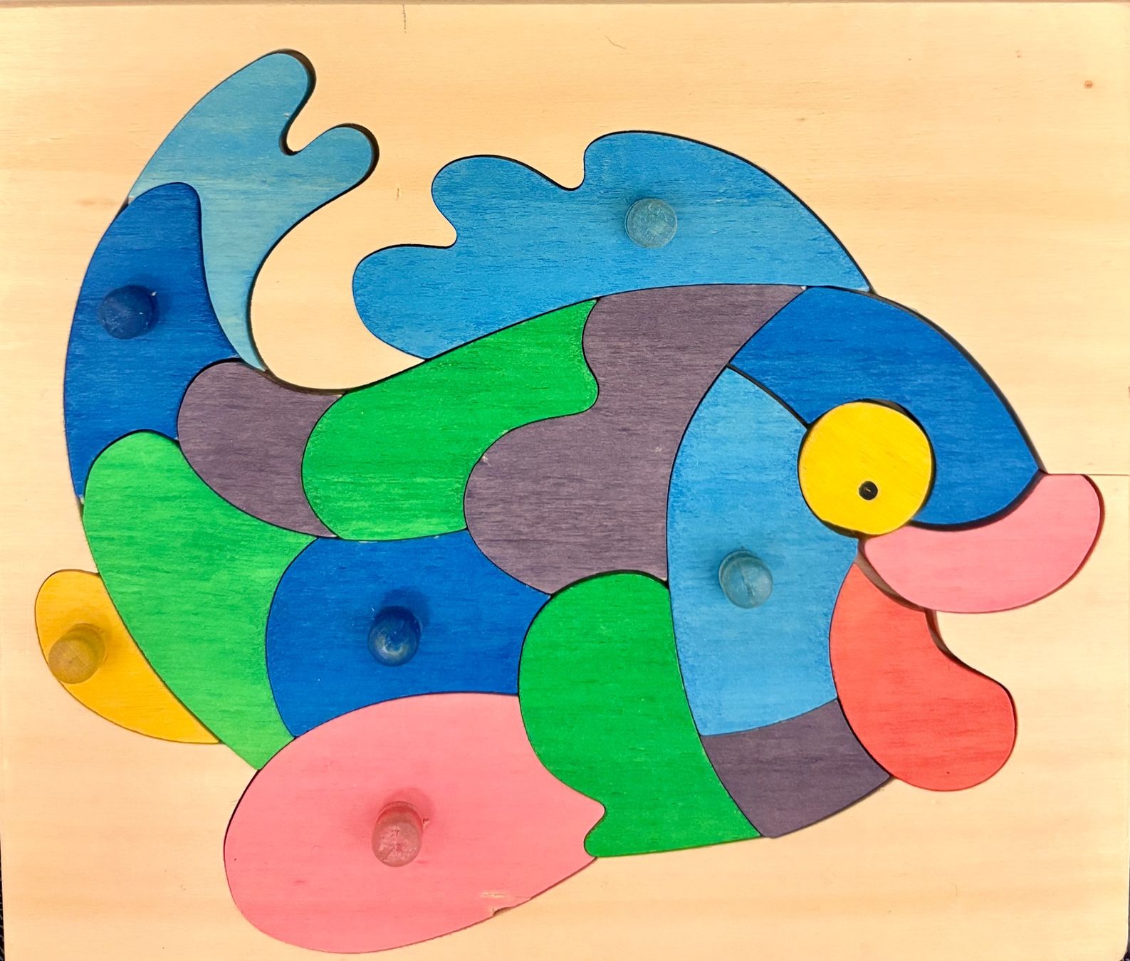 Puzzle: Puzzle, Holz 18.5 x16, mit Griffen – Usato da Dübendorf venduto da nerino03