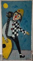 Oelgemälde Clown von Bernasconi