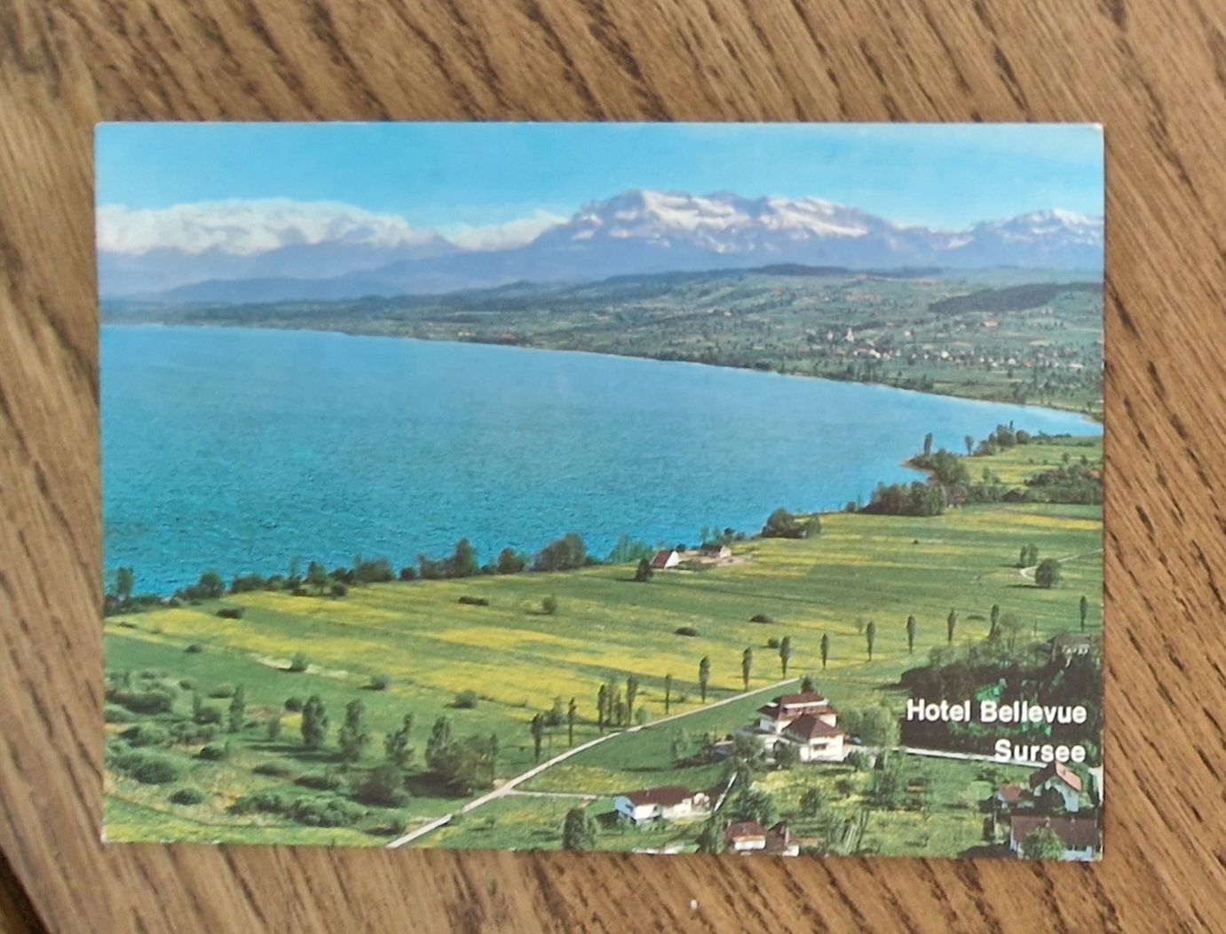 Cartoline postali: Hotel Bellevue und See, Sursee 1970 – Usato da Ebikon venduto da Donar50