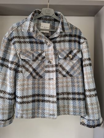 Damen Jacke Karomuster blau Grösse 36 neuwertig