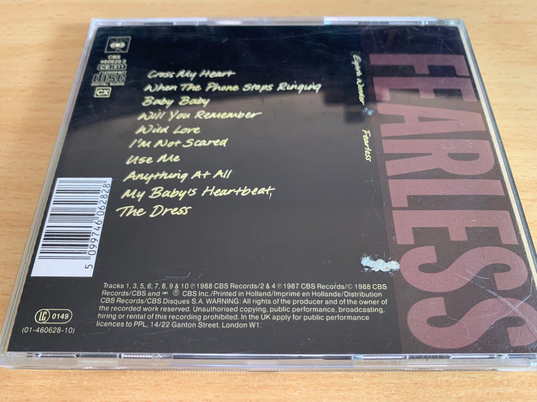 CD: Eighth Wonder – Fearless – Usato da Rikon im Tösstal venduto da Alpenmutz 1