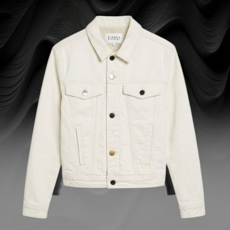 ​Claudie Pierlot Damen Jeansjacke mit Lammfell-Optik – Gr. S