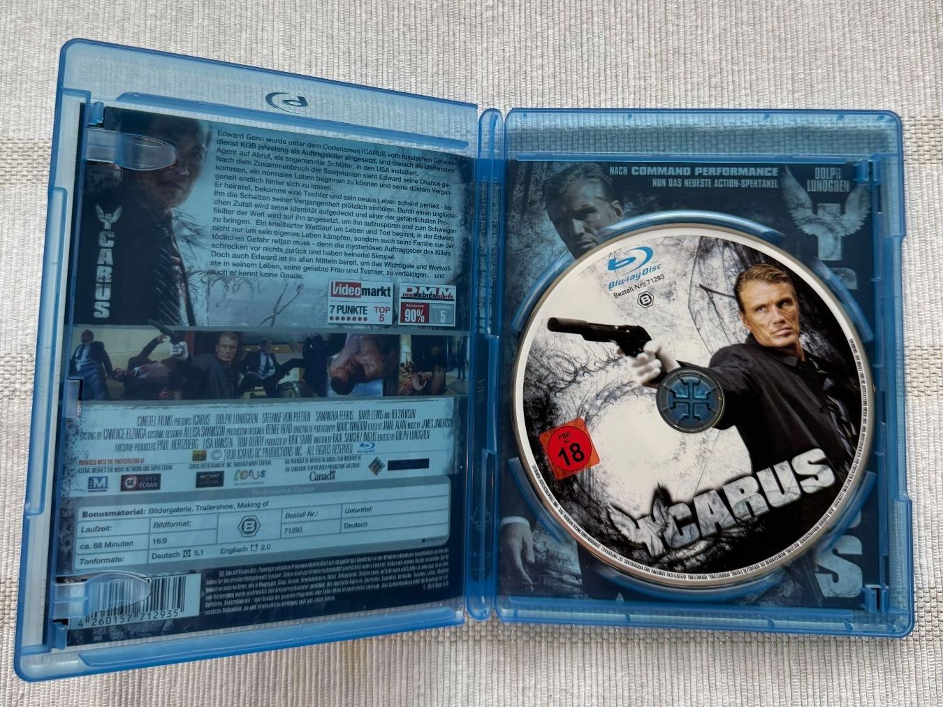 Tutti i DVDs: Icarus (Uncut) [Blu-ray] mit Dolph Lundgren – Usato da Arbon venduto da drs64 2