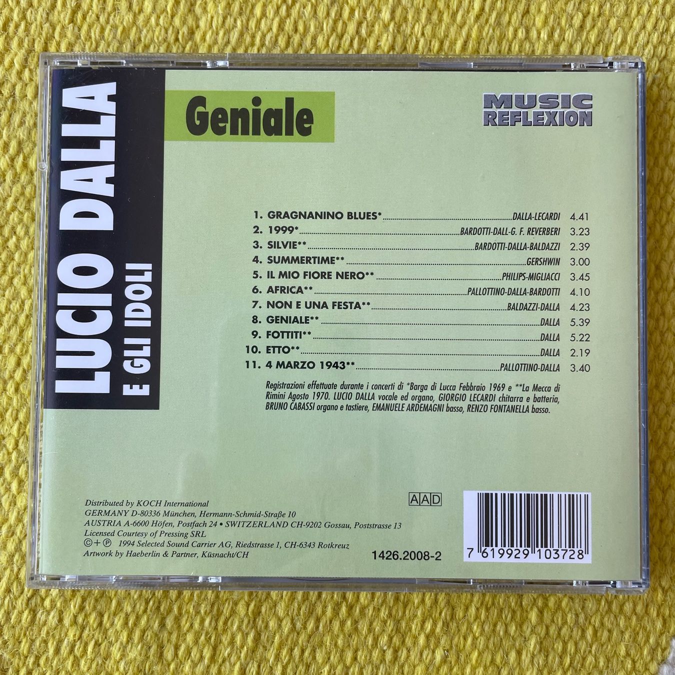 CD: LUCIO DALLA-GENIALE – Usato da Rorschacherberg venduto da CD-Roli 1