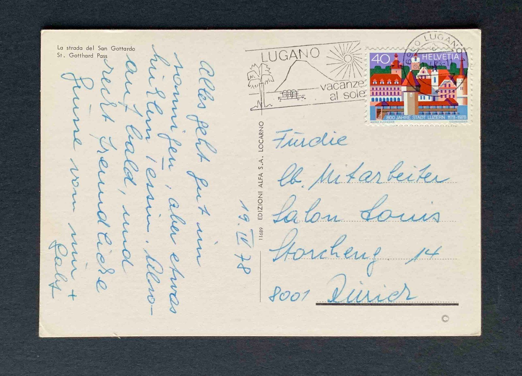 Cartoline postali: AK La strada del San Gottardo – Usato da Goldau venduto da artelier1 1