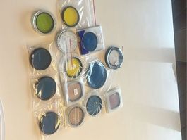 Lot de filtres pour objectif photo vintage varié et complet