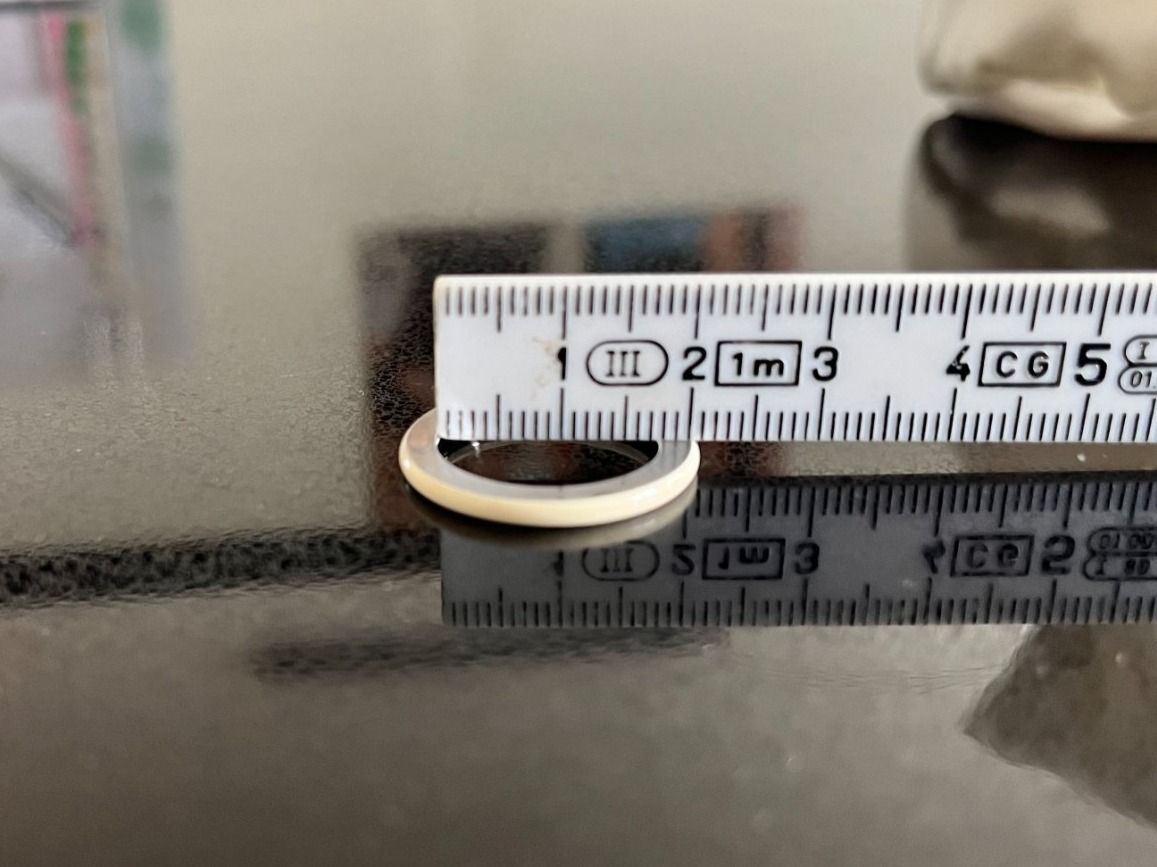 Anelli: 2 mm breiter Keramik Ring weiss – Usato da Schinznach Dorf venduto da Joyce75 3
