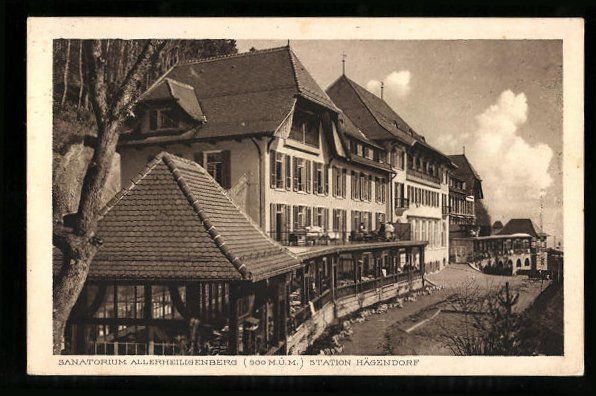 Cartoline postali: Hägendorf, Sanatorium Allerheiligenberg – Usato da Berlin venduto da bartko-reher