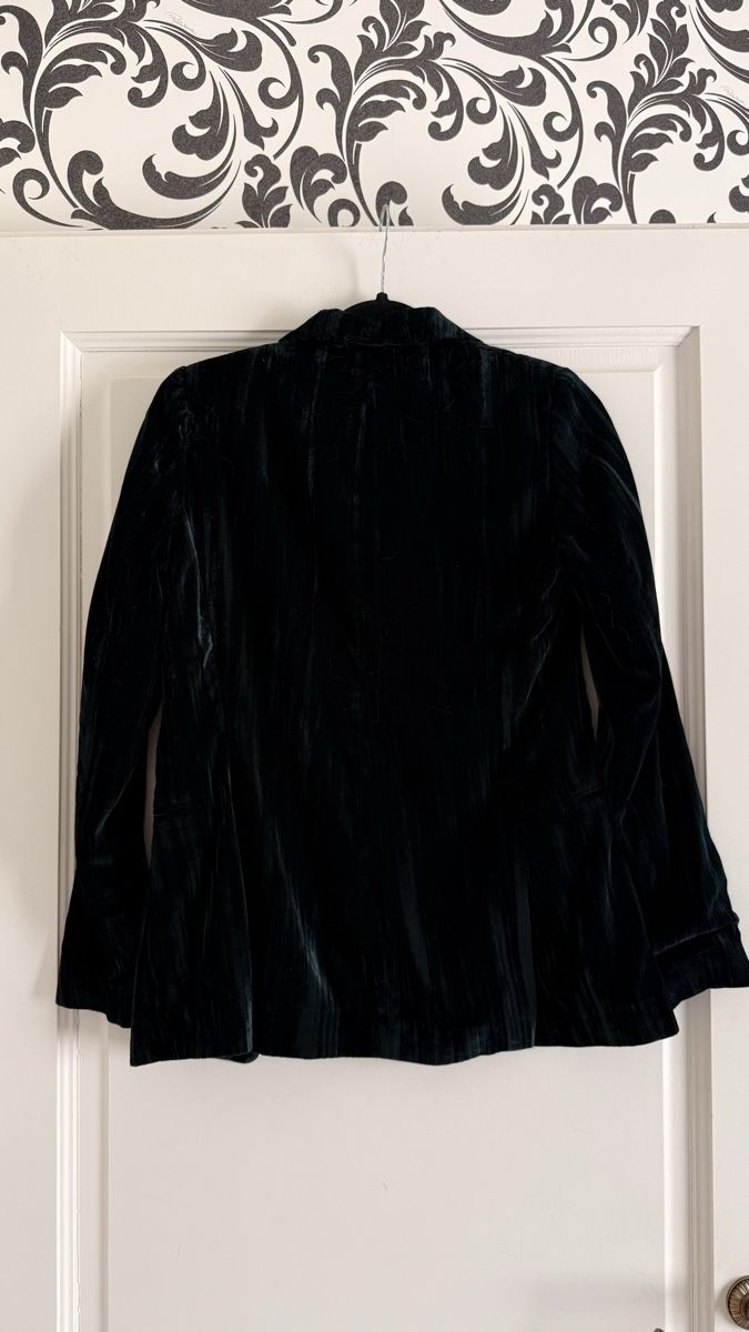 H&M Jacken: H&M Velours Dark Green Blazer – Gebraucht aus Corsier-sur-Vevey von Kristina.Nova 3