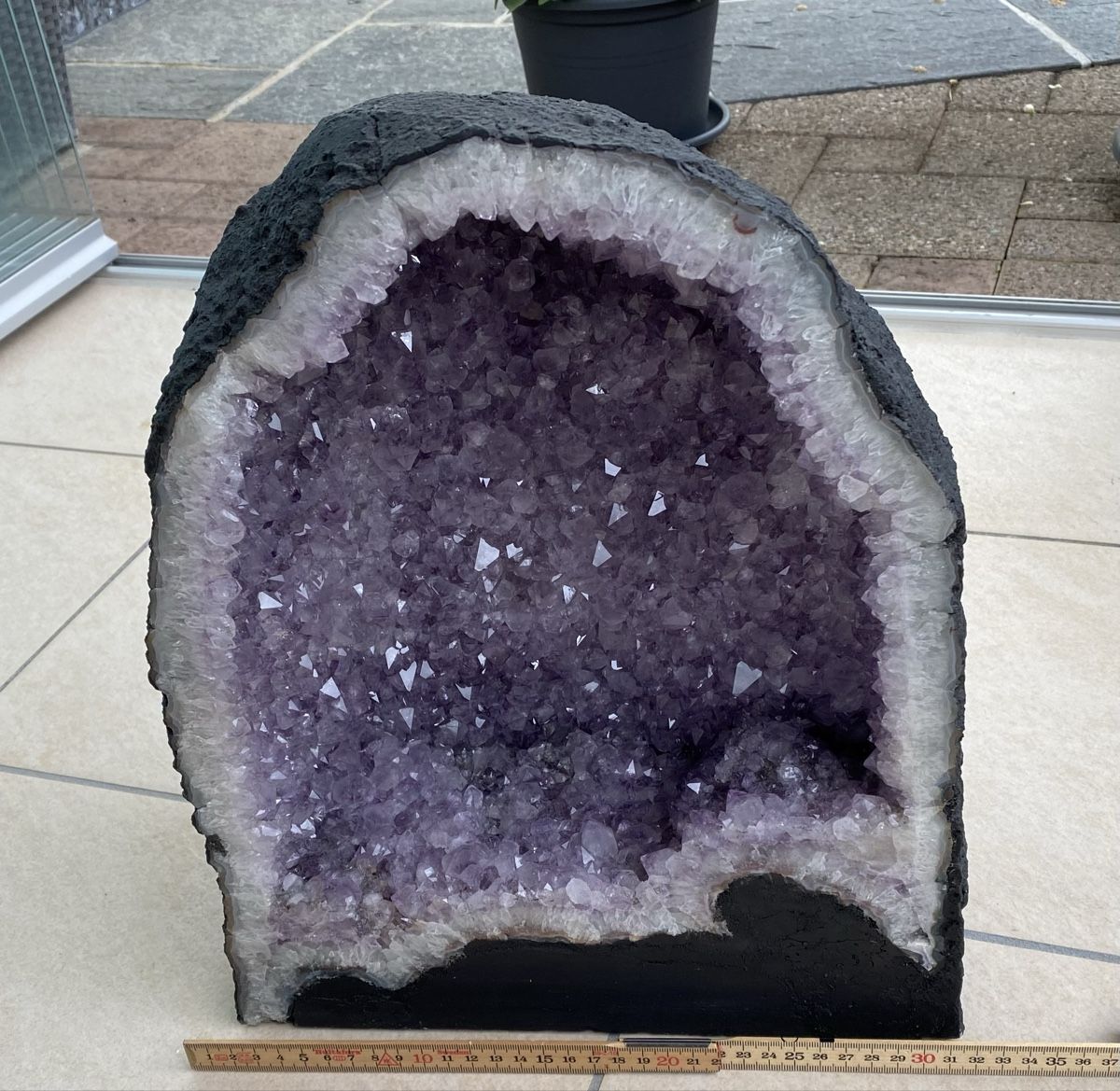 Minerali & Pietre curative: Grosse wunderschöne Amethyst Druse – Usato da Selzach venduto da 321compac 3