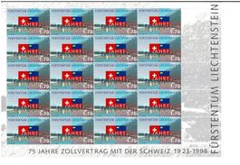 Liechtenstein-Schweiz 75 Jahre Zollvertrag 1 KB **