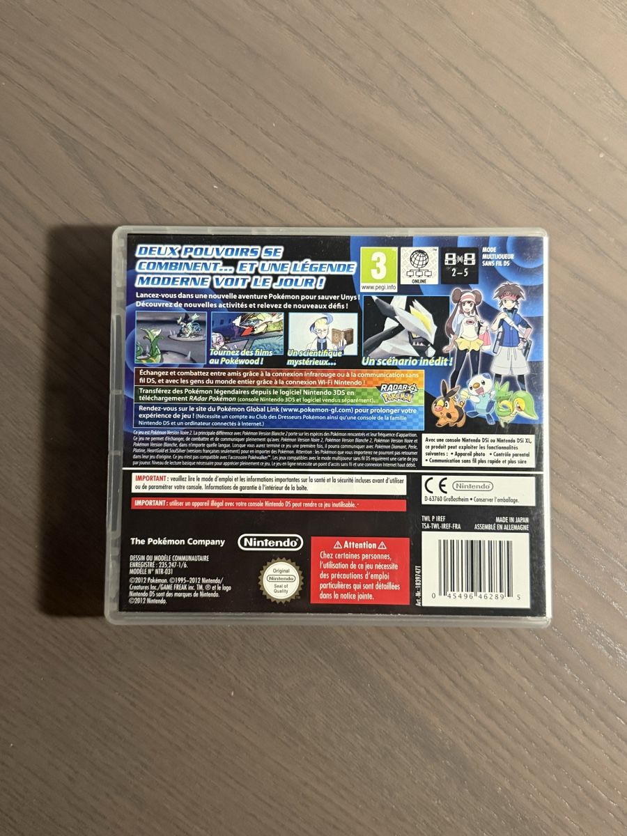 Pokémon Giochi: Pokémon Noire 2 FR – Usato da Thônex venduto da retrolovech 2