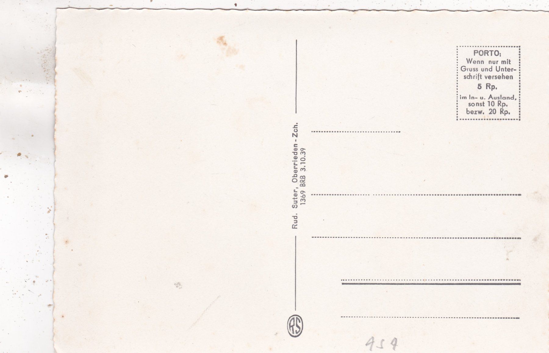 Cartoline postali: Das Kirchlein von Inner Arosa – Usato da Herisau venduto da Lisegrat2008 1