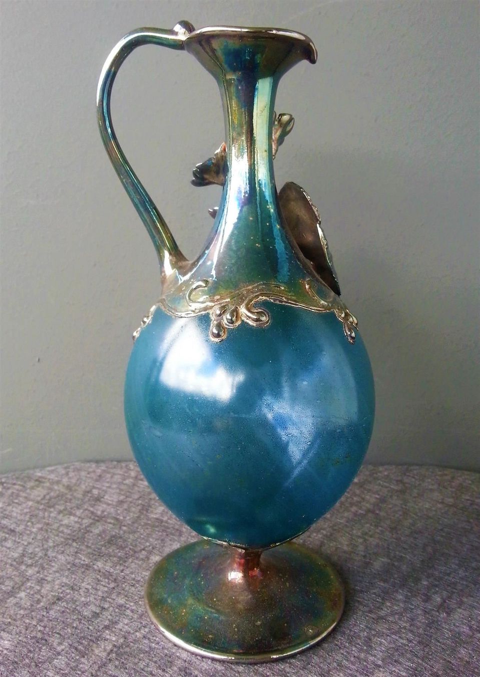 Karaffen: GlasKaraffe mit Silbermontur, 19 cm hoch, um 1985 – Gebraucht aus Oberriet SG von ganesh435 2