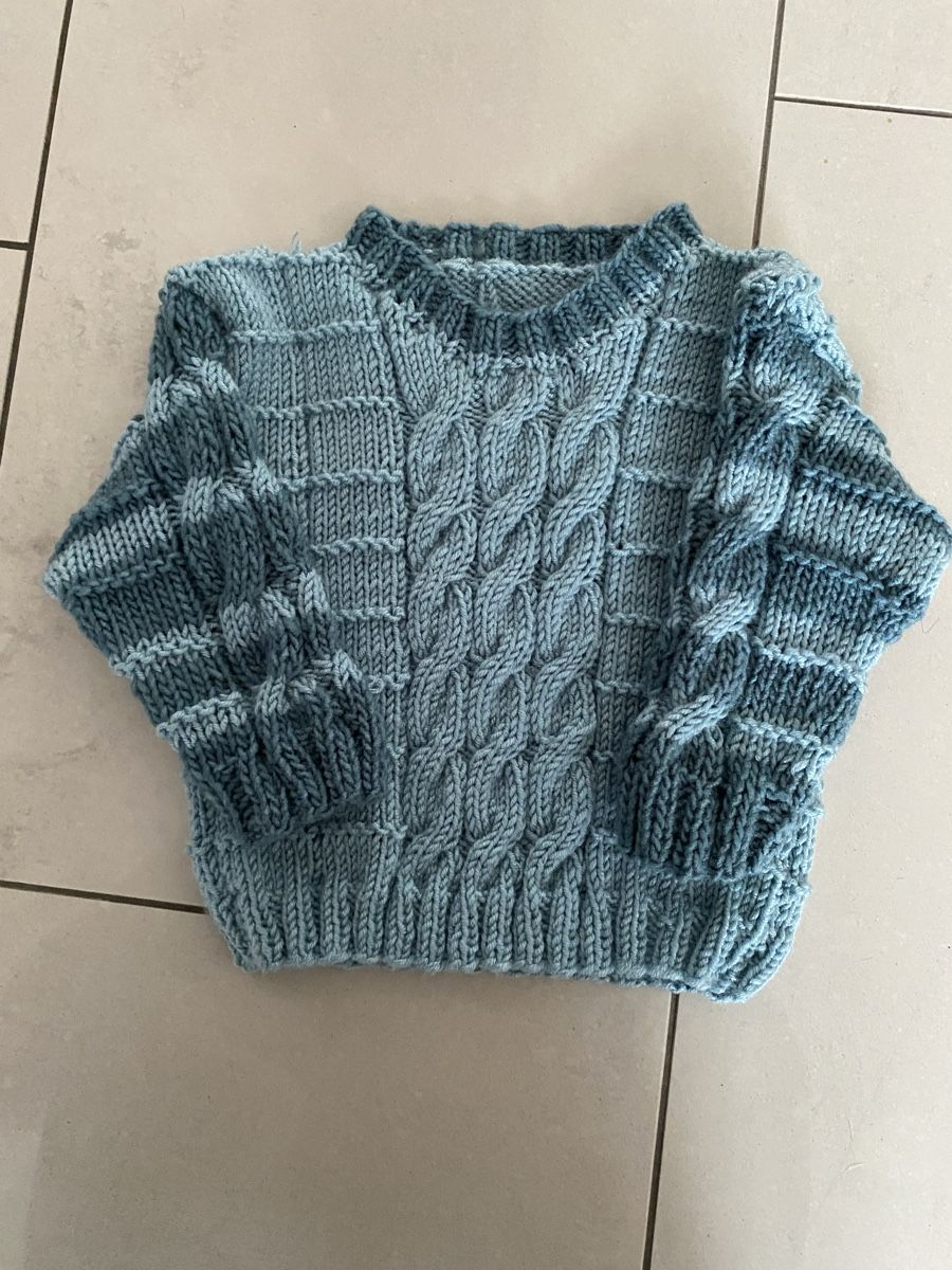 Maglioni & Felpe: Handgestrickter Kinder Pullover, Grösse 74/80, Winter-Warm! – Nuovo e nell'imballaggio originale da Kreuzlingen venduto da Lukma64 1