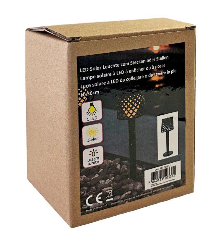 Lampade: LED Solar Leuchte zum Stecken oder Stellen 50337 – Nuovo e nell'imballaggio originale da Oensingen venduto da Liquidations-Shop 5