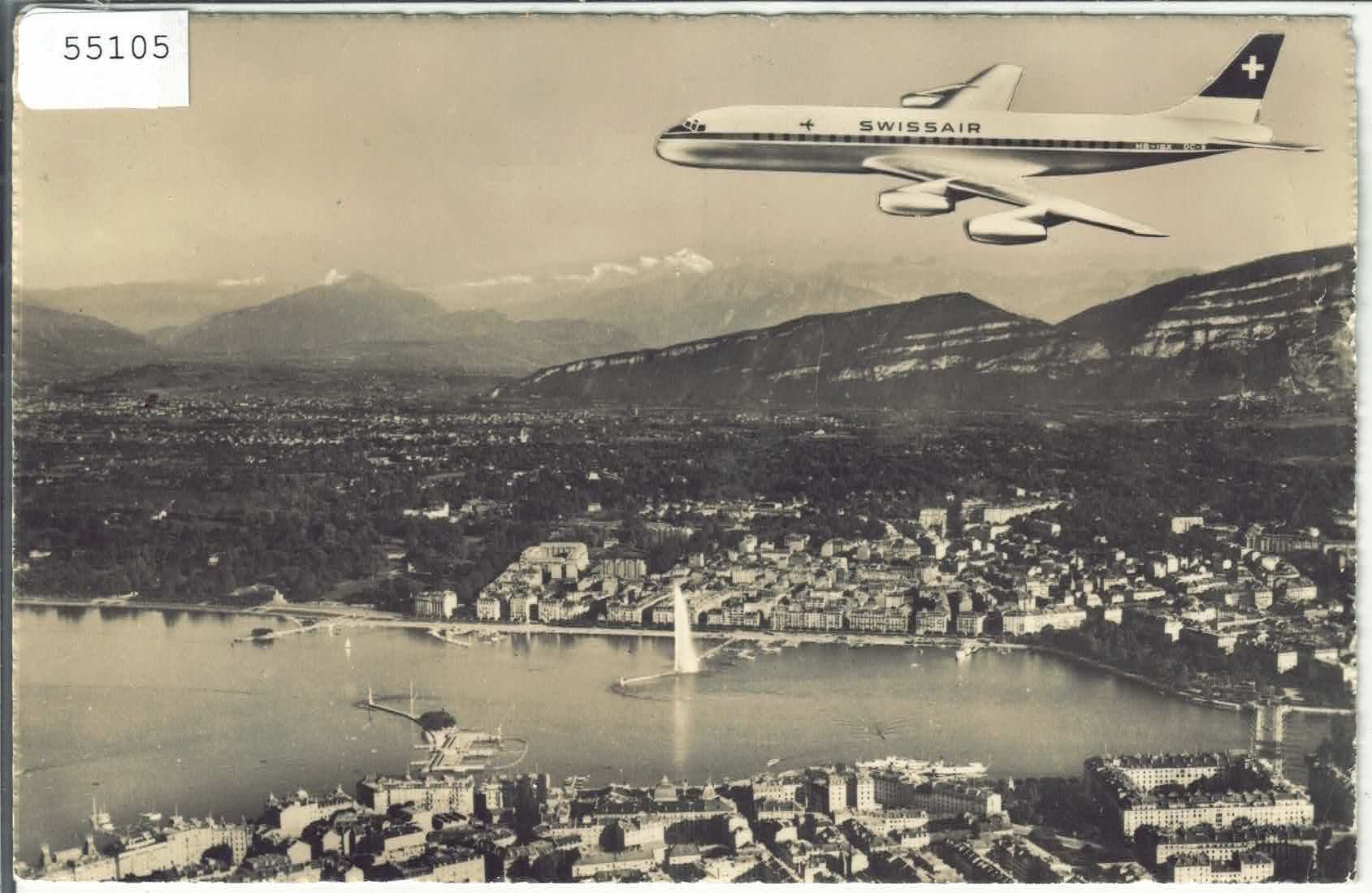 Cartoline postali: DC 8 de "Swissair" sur Geneve – Usato da Ettingen venduto da Kartenplanet